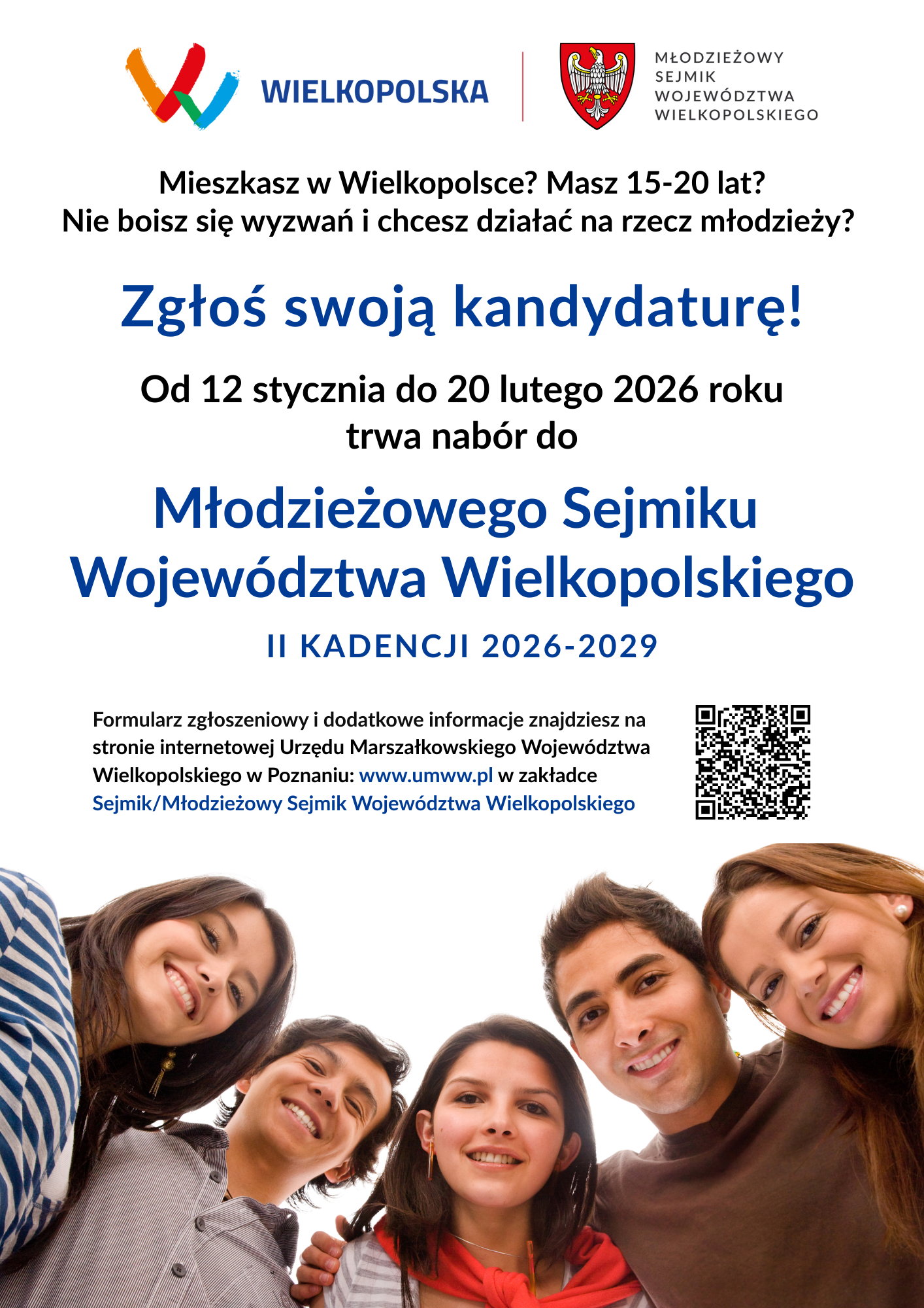 Nabór kandydatów na radnych Młodzieżowego Sejmiku Województwa Wielkopolskiego II kadencji (2026-2029)